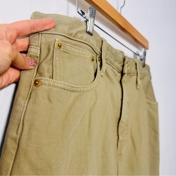 Classic denim maxi skirt in khaki Size 32 like new - Picture 8 of 12